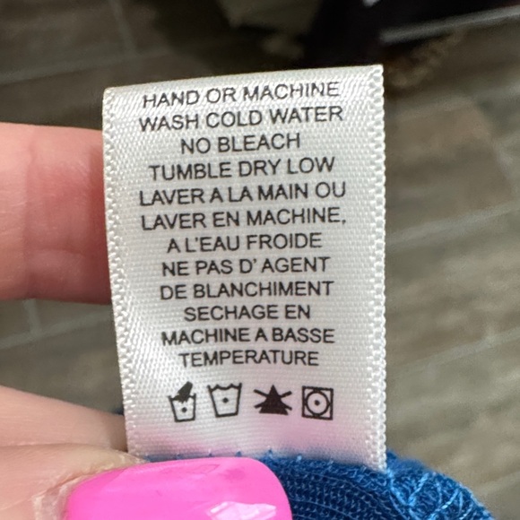 Wildfox Sheer Blue oversized puny Top - Picture 9 of 9